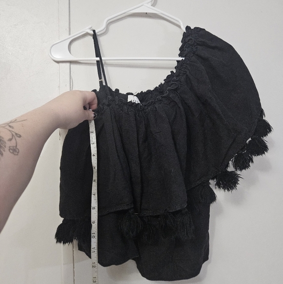 Misa Black One Shoulder Cropped Top! - Picture 5 of 5